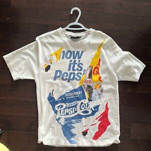 Pepsi White Graphic T-Shirt for Men